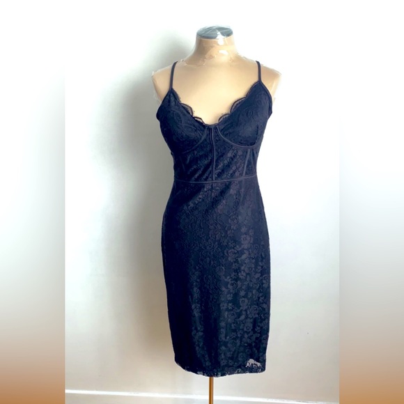 Black Lace Dress - Picture 1 of 4